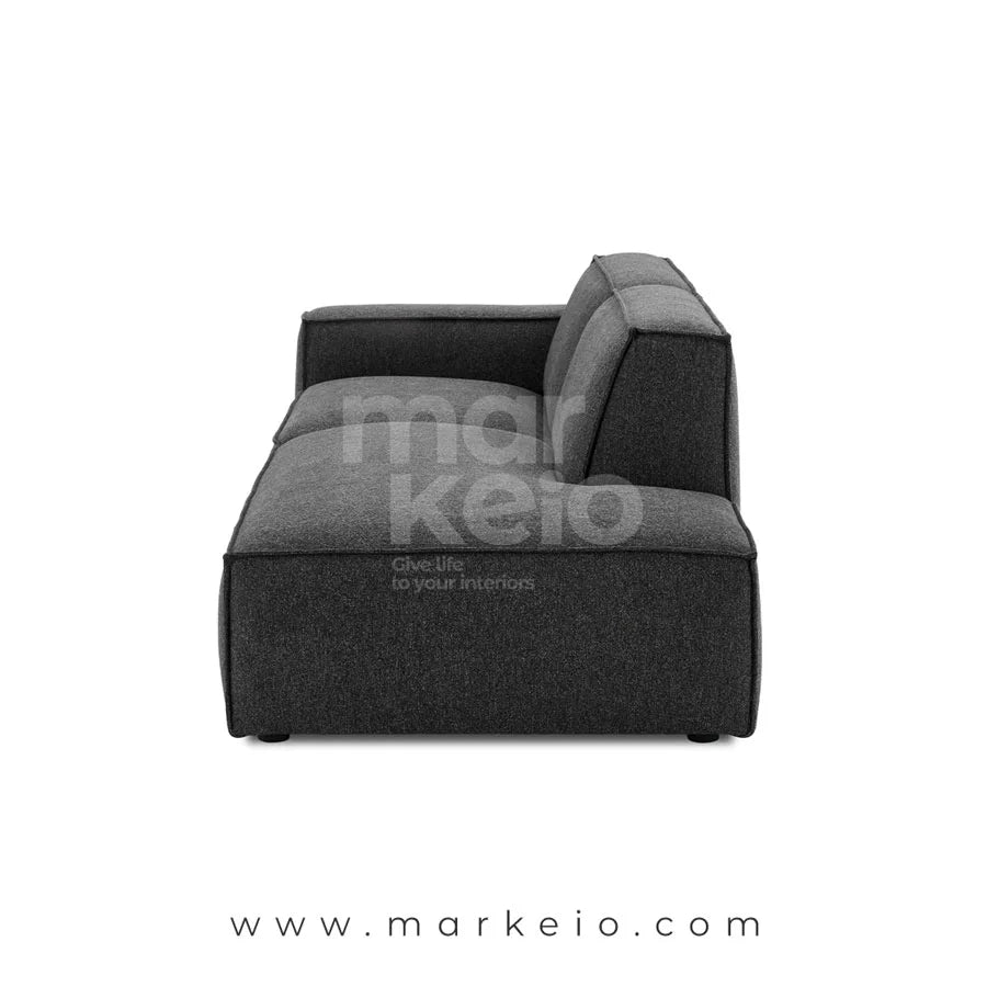 Divano Dark - Canapé avec méridienne droite