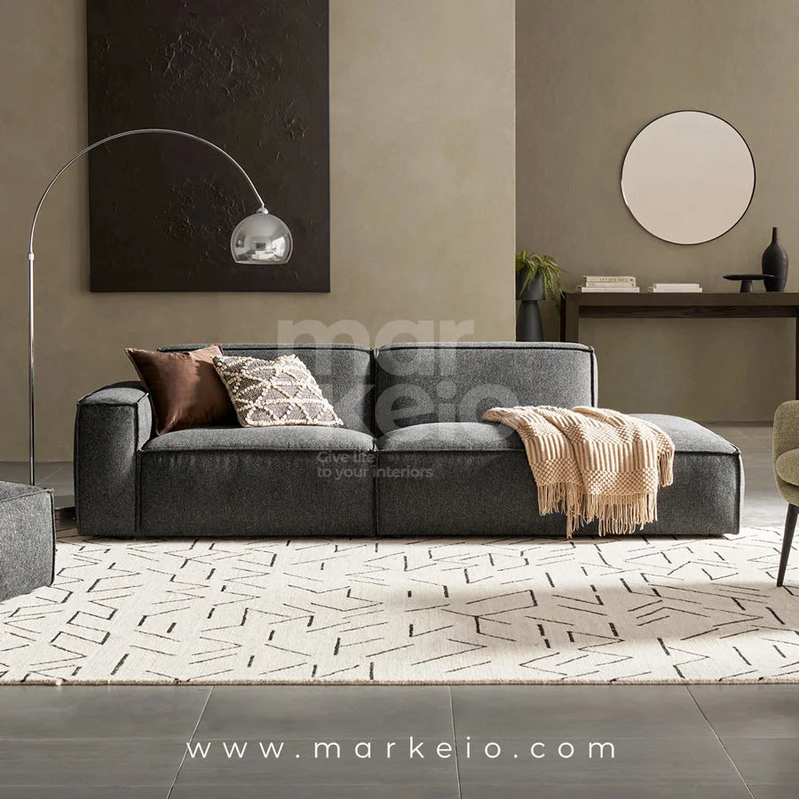 Divano Dark - Canapé avec méridienne droite