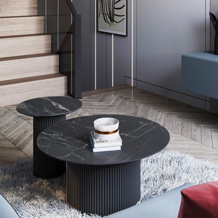 Oleva Black - 2 tables basses