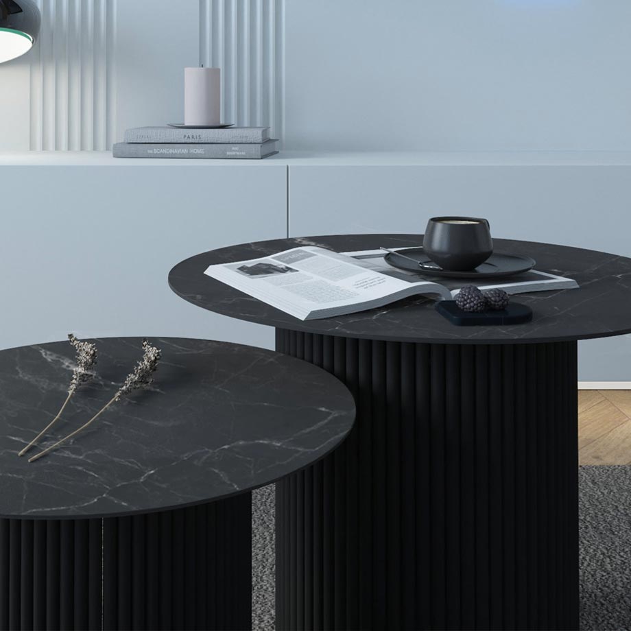 Oleva Black - 2 tables basses
