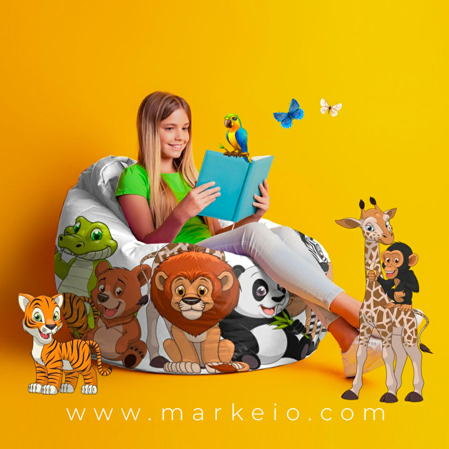 Jungle - Pouf enfant