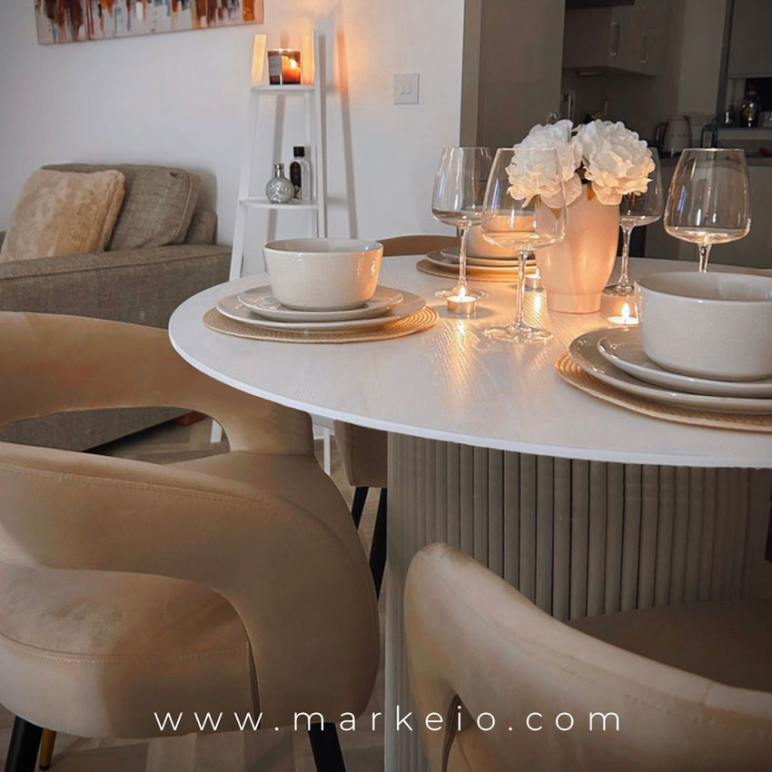 Olevano Arty Pack - Table à manger + 4 chaises