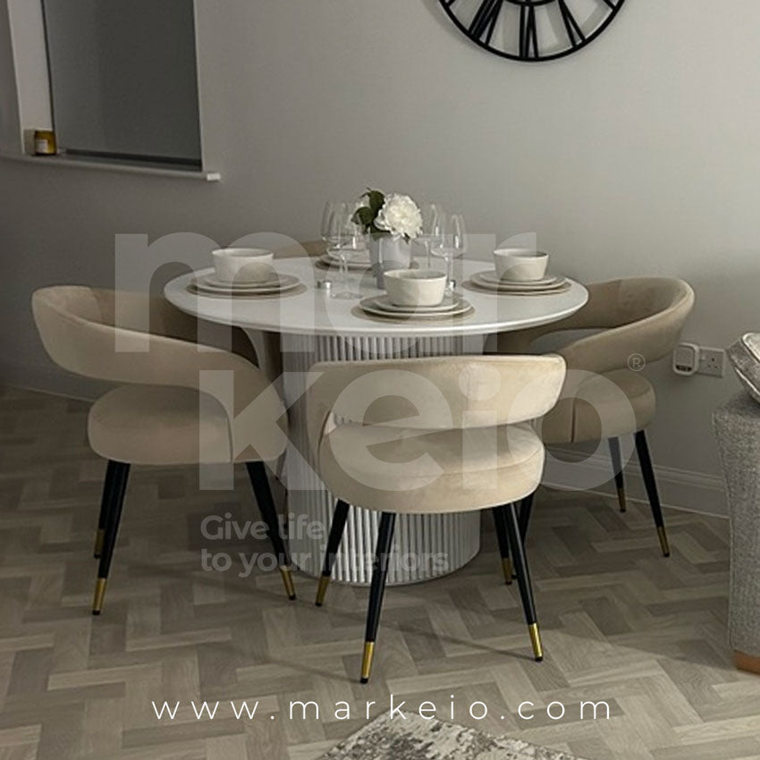 Olevano Arty Pack - Table à manger + 4 chaises