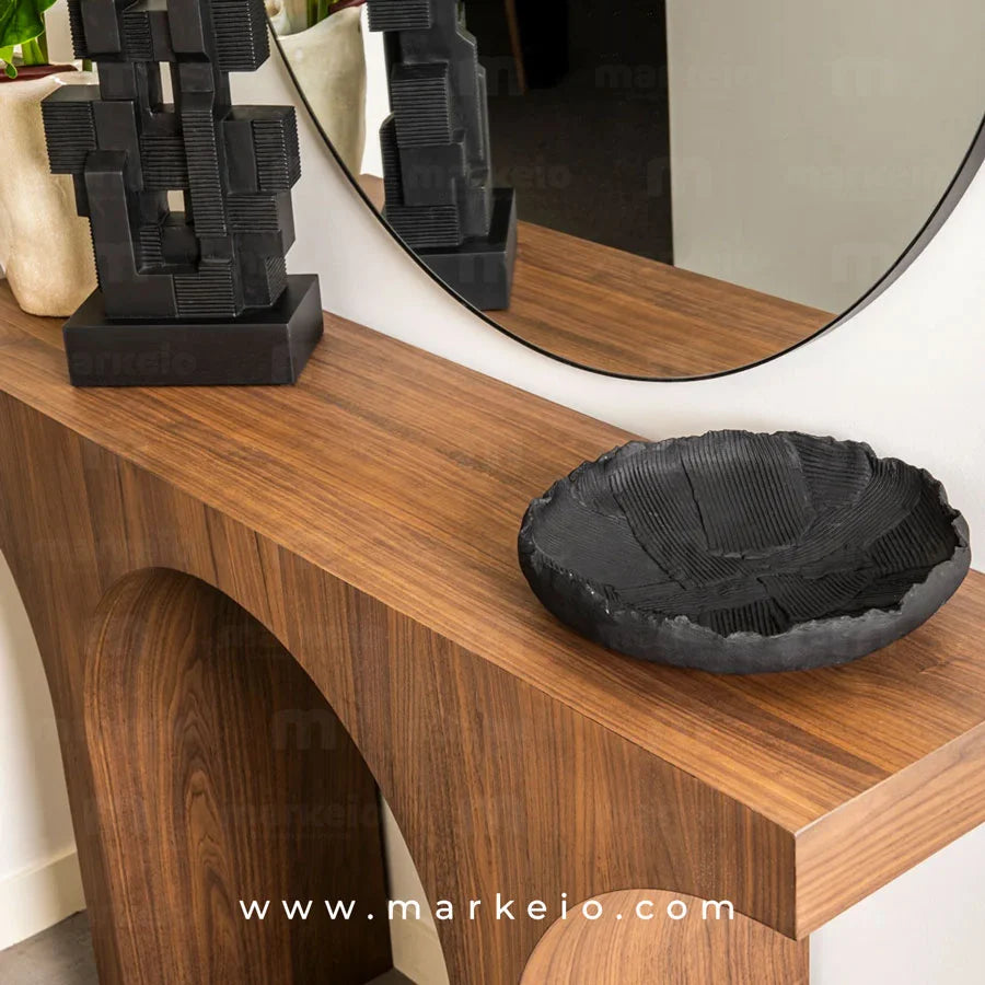 Console Arch bois noyer naturelle et durable