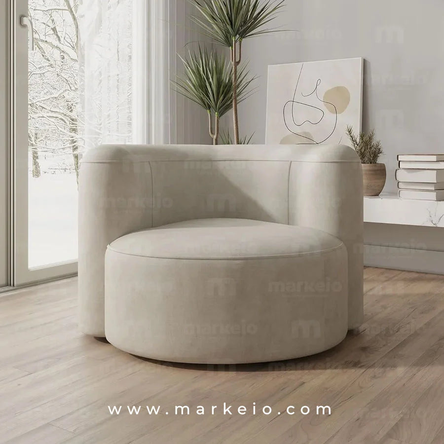 Fauteuil luxueux et élégant Ello pour aménagement d'intérieur contemporain
