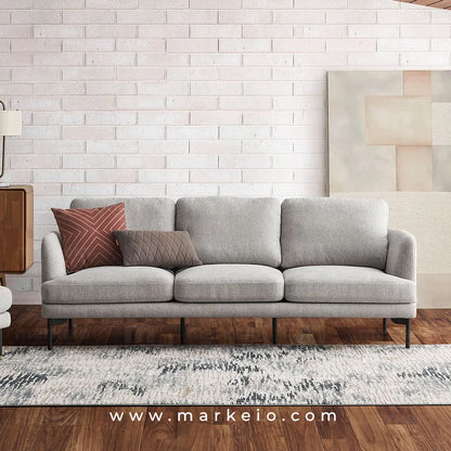 Arika gris clair - Canapé 3 places