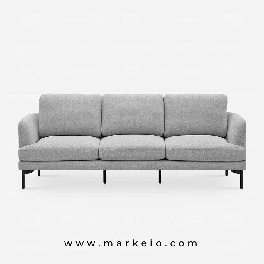 Arika gris clair - Canapé 3 places