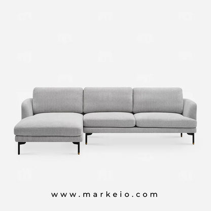 Arika gris clair- Canapé méridienne