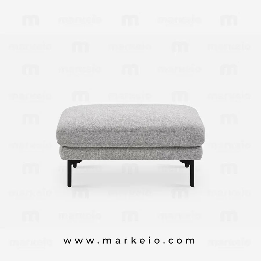 Pouf Arika gris clair design moderne et confortable
