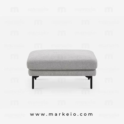 Pouf Arika gris clair design moderne et confortable
