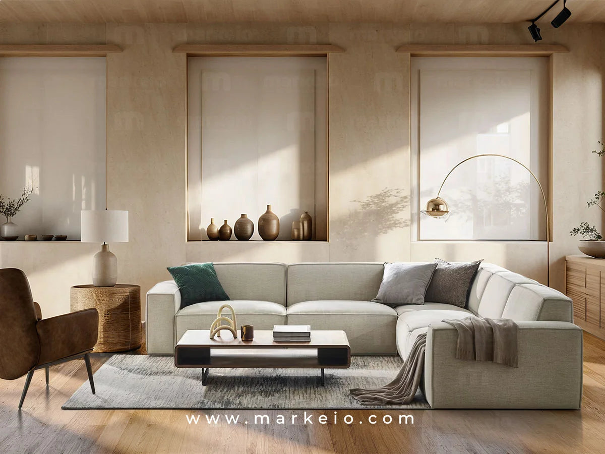 Divano canapé L parfait pour Airbnb Locations Casablanca Rabat et Marrakech