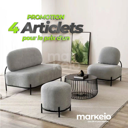 Arlisto - Pack salon plus table basse