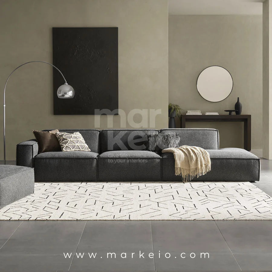 Divano Dark - Canapé avec méridienne droite