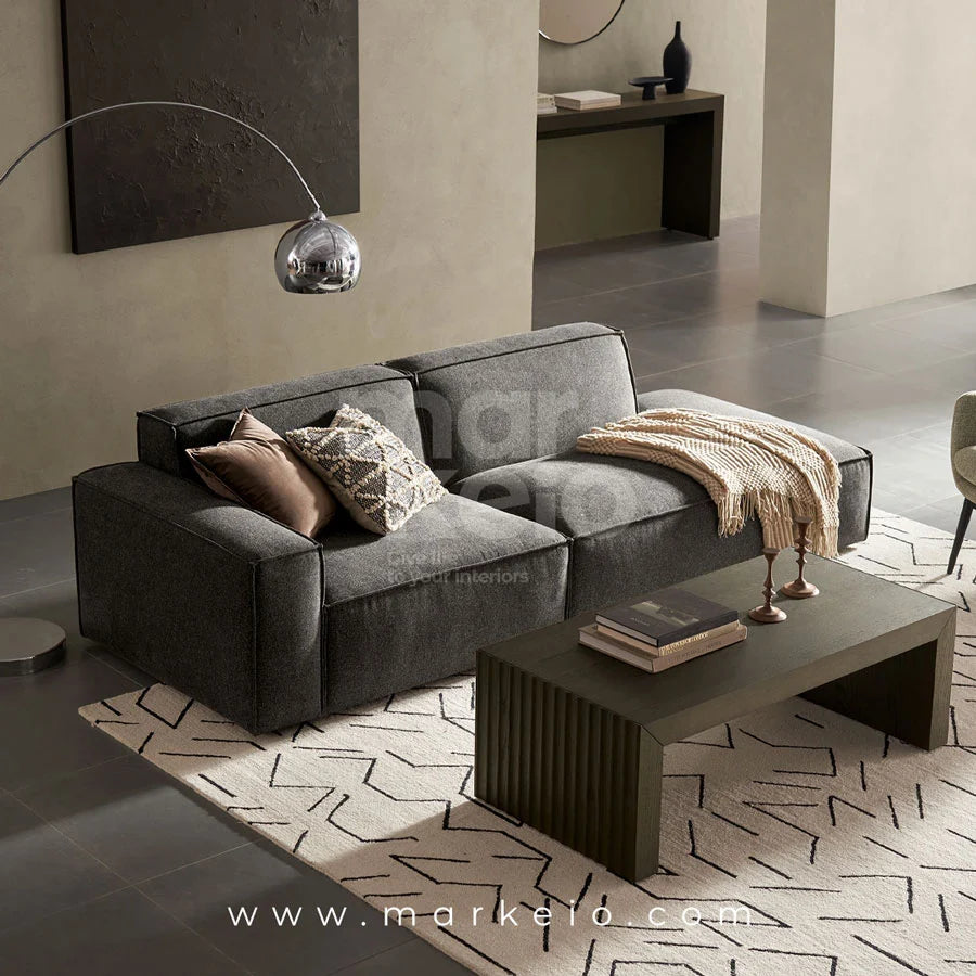 Divano Dark - Canapé avec méridienne droite