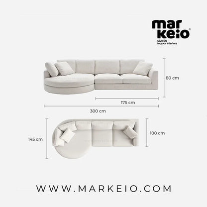 Perfecto - Canapé d'angle rond