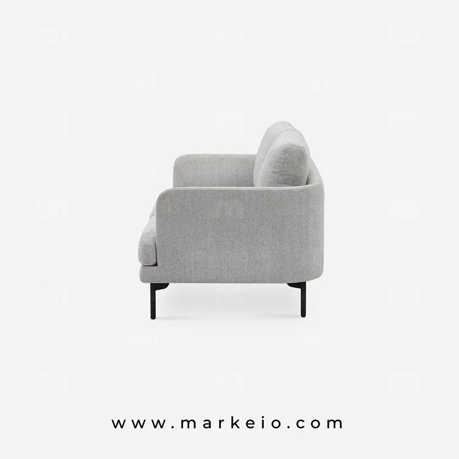 Arika gris clair - Canapé 2 places