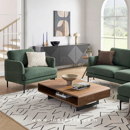 Arika - Fauteuil avec pouf