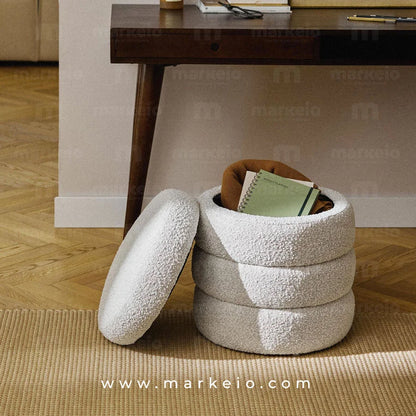 Assise d'appoint minimaliste pour petits appartements à Casablanca.