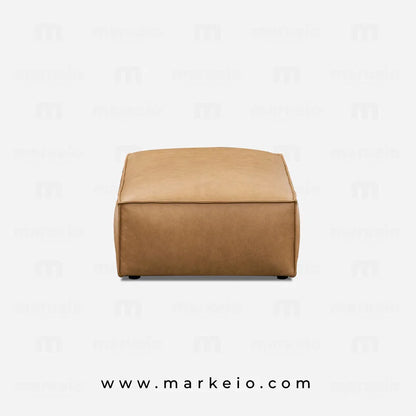 Accessoire de décoration chic avec le pouf Divano caramel à Marrakech