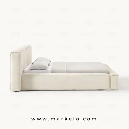 Profil latéral du lit Divano montrant la structure du cadre.