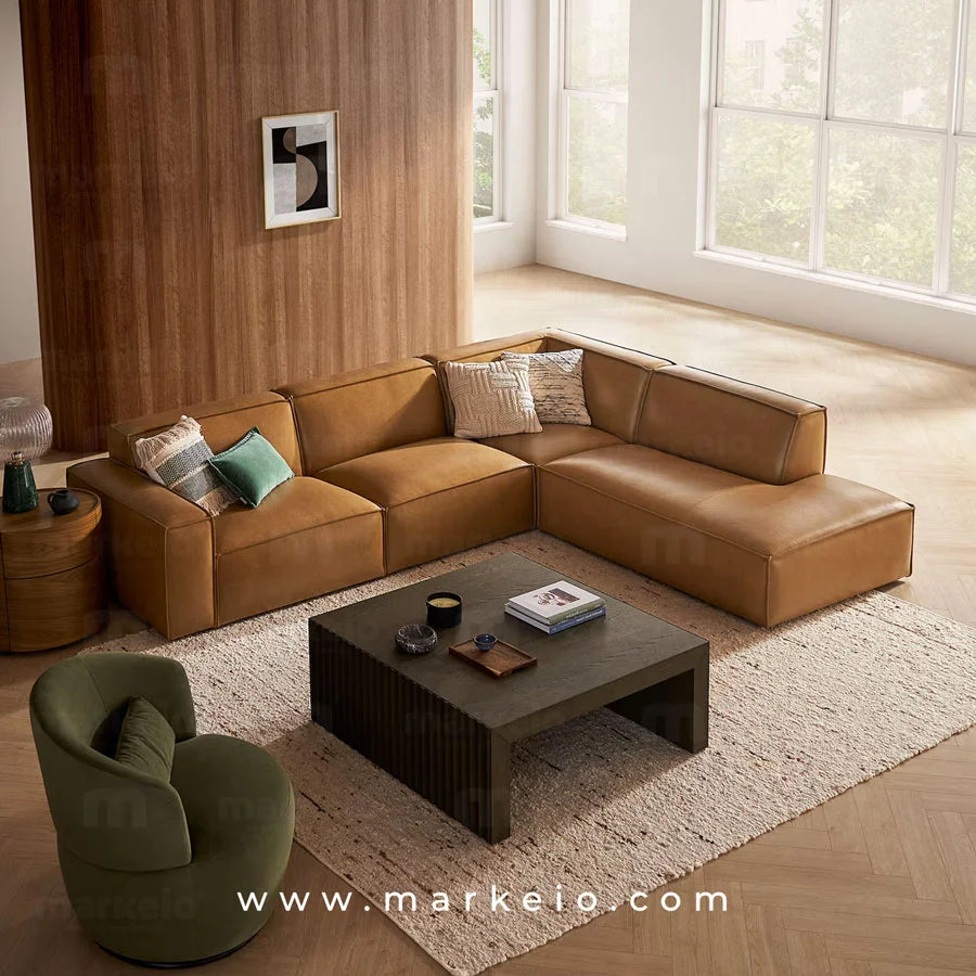 Vue de la méridienne Divano marron idéal pour coin lecture à Rabat