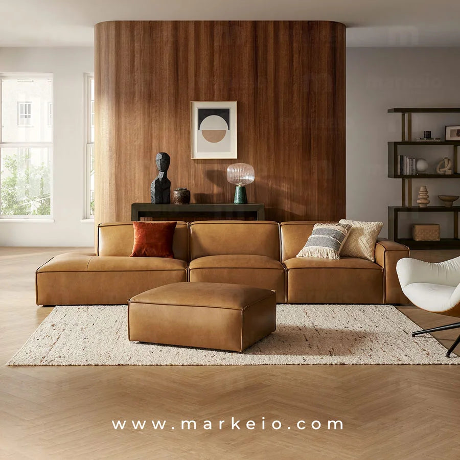 Méridienne large Divano offrant un confort d'assise supérieur à Marrakech.