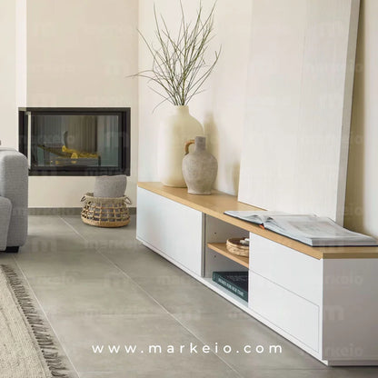 Mobilier de télévision contemporain avec finitions épurées au Maroc.