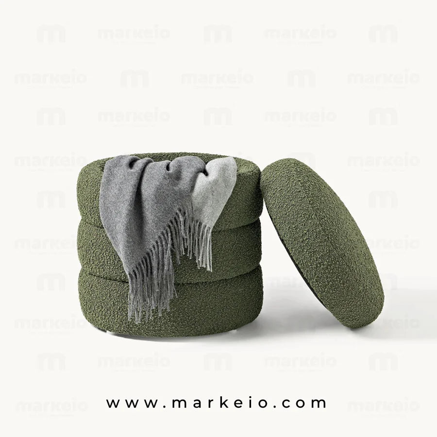 Solution gain de place avec le pouf de rangement Lineo Mini.