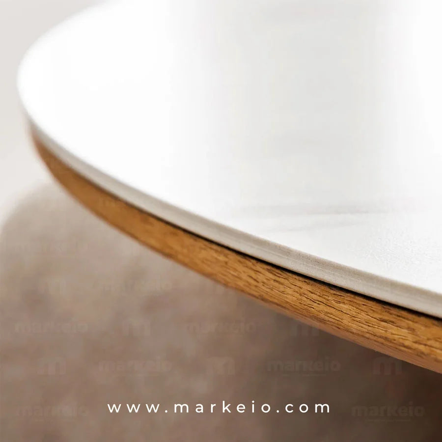 Photo client d'une table Conik dans une salle à manger moderne au Maroc.